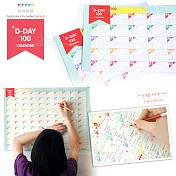 【超值4入】韓國 倒數100天 計畫表 目標達成計劃表格 日曆 行事曆kiret多色隨機