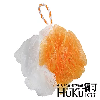 福可 亮彩果凍沐浴球(橘+白)