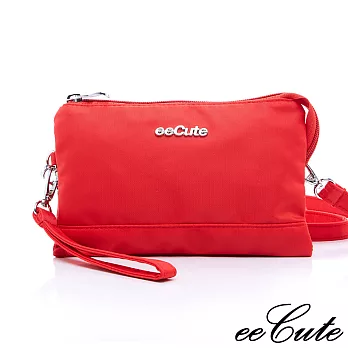 eeCute輕質感多用途隨身包(收納,手拿,側斜背)EEEP001-RD-貴族紅