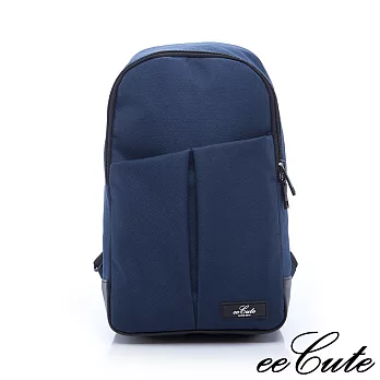 eeCute悠遊樂活隨身單肩斜背包-EEEP017-NV-學院藍