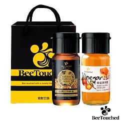 蜜蜂工坊─金選蜜醋禮盒(金選台灣蜂蜜700g+蜂蜜蘋果醋500ml)