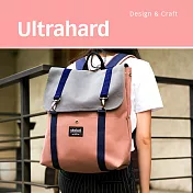 Ultrahard 閱讀作家後背包系列-莫泊桑(灰粉)