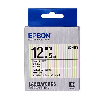 EPSON LK-4EBY C53S654465繽紛糖果 標籤帶(12mm)