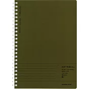 KOKUYO Soft線圈點線筆記本<Biz>索引系列B5 -橫線綠