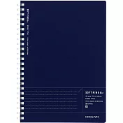 KOKUYO Soft線圈點線筆記本<Biz>索引系列A5 -點線藍