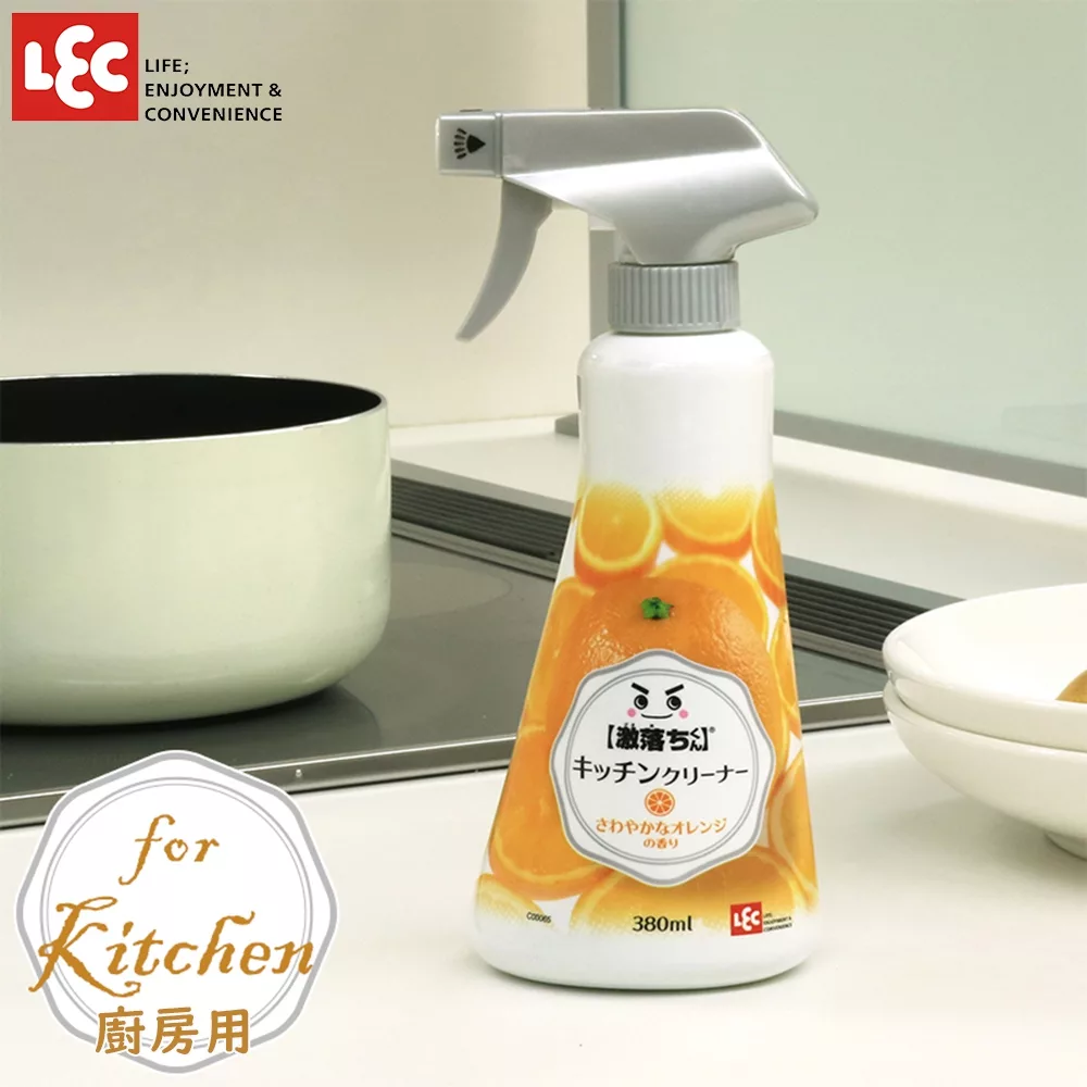 日本LEC 激落廚房用泡沫型清潔劑380ml(柑橘香氣)