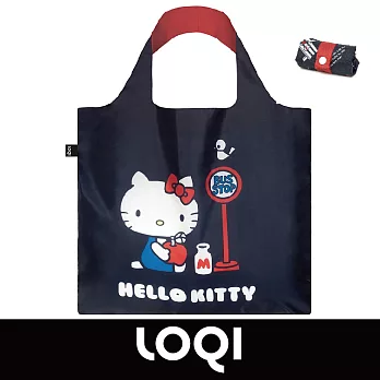 LOQI 防水購物袋 -三麗鷗授權 (Hello Kitty 巴士 KT09)