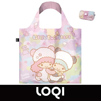 LOQI 防水購物袋 -三麗鷗授權 (雙子星 熊貓 TS03)