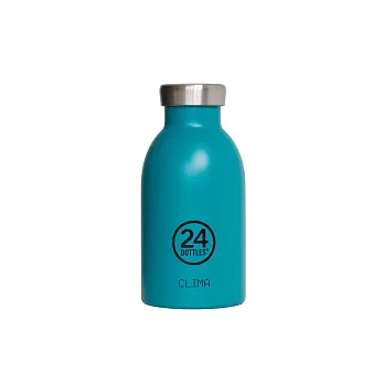 義大利 24Bottles 不鏽鋼雙層保溫瓶 330ml 海灣藍