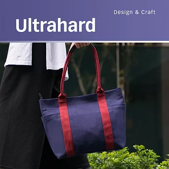 Ultrahard City Impression雙口袋托特包(藍紅)