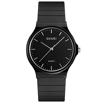 SKMEI 時刻美1419-簡約刻度錶盤潮流網紅手錶 (2色任選)黑色