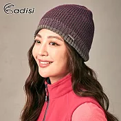 ADISI Primaloft雙色立體花紋針織雙層保暖帽AS18097/ 城市綠洲 (毛帽、針織帽)F棗紅