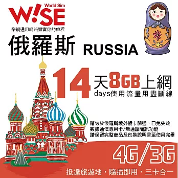 WiseSim樂網通俄羅斯Russia可熱點分享上網卡