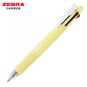 ZEBRA B4SA1粉彩系限量四色五合一多功能筆 黃桿