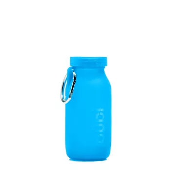 Bubi Bottle 矽膠摺疊多功能水壺 450ml 藍色