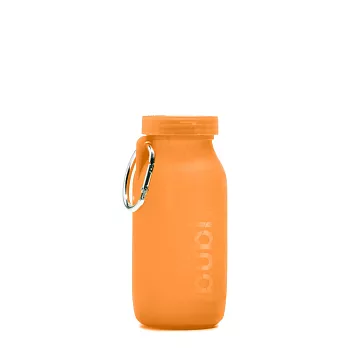 Bubi Bottle 矽膠摺疊多功能水壺 450ml 橘色