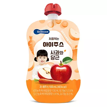 韓國 【BEBECOOK】嬰幼兒蘋果紅蘿蔔汁 (100ml)