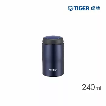 TIGER虎牌 304不鏽鋼保溫杯_日本製超輕量高效環保杯240ml(MJA-B024)  霧深藍