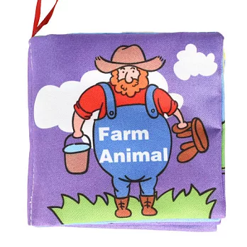Farm Animal-寶寶認知學習英文布書