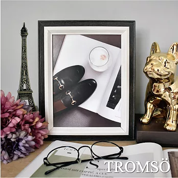 TROMSO巴黎撞色木紋6x8相框-黑