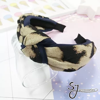 【SJ】時尚個性豹紋髮箍(兩色)-咖色