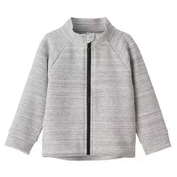 [MUJI無印良品]兒童棉混二重織外套80灰色