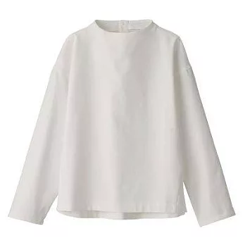[MUJI無印良品]女新疆棉二重織套衫M~L白色