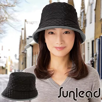 Sunlead 吸濕發熱fleece菱形絎縫軟帽 (銀灰色)