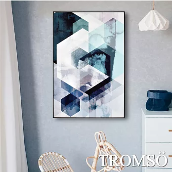 TROMSO北歐生活版畫有框畫-白晝菱格WA73