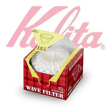 【日本】Kalita185系列 濾杯專用酵素漂白蛋糕型波紋濾紙(50入)