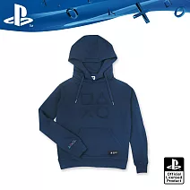PlayStation 層次符號圖樣 刷毛口袋連帽T(OLP-JBK-09)M深藍