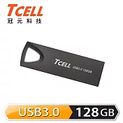 TCELL 冠元-USB3.0 128GB 浮世繪鋅合金隨身碟(墨黑)