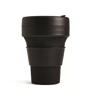 Stojo® 摺疊口袋杯 12oz (布魯克林限定版) - 石墨黑