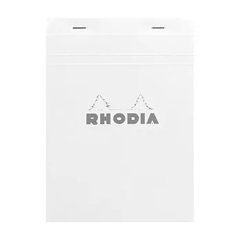 【Rhodia】N°16 上掀式筆記本_5x5方格內頁80張_白色