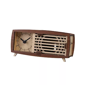 韓國 WOODSUM 輕手作。木製模型/復古收音機時鐘