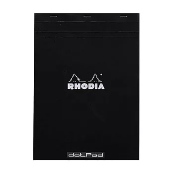 【Rhodia】N°18_A4上掀式筆記本_5x5點格內頁80張_ 黑色