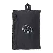 [MUJI無印良品]滑翔傘布旅行分類可折收納袋/雙層.S.黑.約20x26x10cm