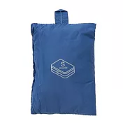[MUJI無印良品]滑翔傘布旅行分類可折收納袋/雙層.S.藍.約20x26x10cm