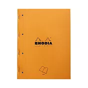 【Rhodia】橘皮側釘式 4邊孔 A4+ 方格內頁_80張_