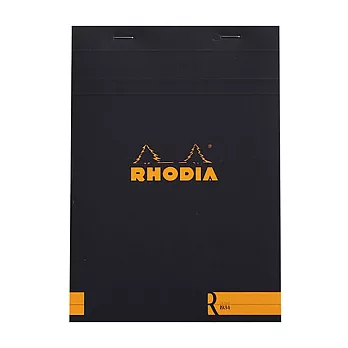 【Rhodia】N°16_A5 上掀式筆記本_象牙色橫線內頁_70張_ 黑色