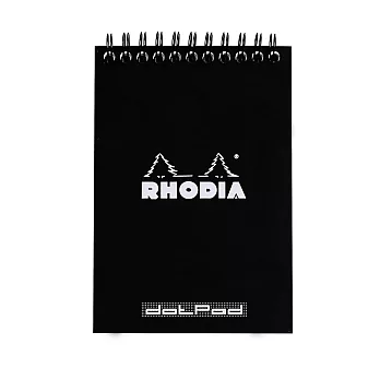 【Rhodia】Classic_A6 上掀線圈筆記本_點格內頁_ 黑色