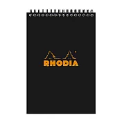 【Rhodia】Classic_A5 上掀線圈筆記本_方格內頁_ 黑色