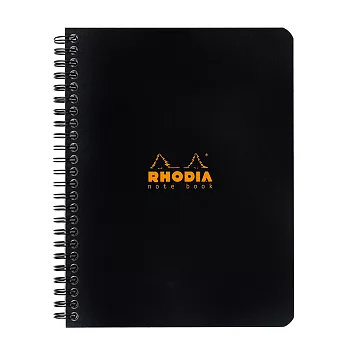 【Rhodia】Classic_A5+ 線圈筆記本_方格內頁_ 黑色