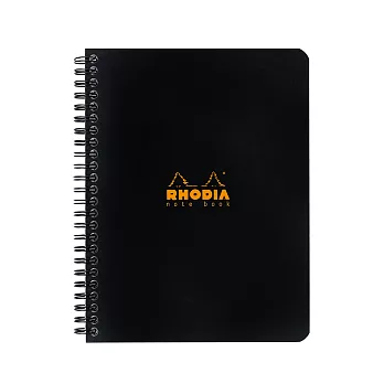 【Rhodia】Classic_A5+ 線圈筆記本_橫線內頁_ 黑色