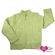【天使霓裳-童裝】自然亮眼 兒童素色長袖保暖毛衣外套48綠