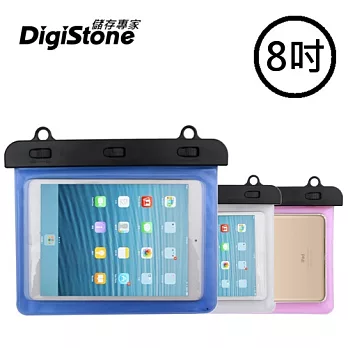 DigiStone 8吋平板電腦防水保護套/防水袋/可觸控/ 全透明粉色  適8吋以下平板電腦(全透明型)x1P【附掛肩帶繩】