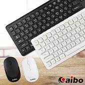 aibo KM10 超薄型文青風 2.4G無線鍵盤滑鼠組黑色