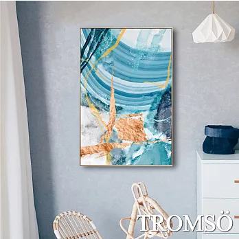 TROMSO北歐風尚板畫有框畫-海濤流金WA90