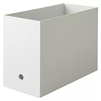 [MUJI無印良品]聚丙烯檔案盒.標準型.寬.A4用.白灰.約15x32x24cm