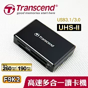 創見 Transcend RDF9K2 USB3.1 多合一讀卡機 靓亮黑(TS-RDF9K2)